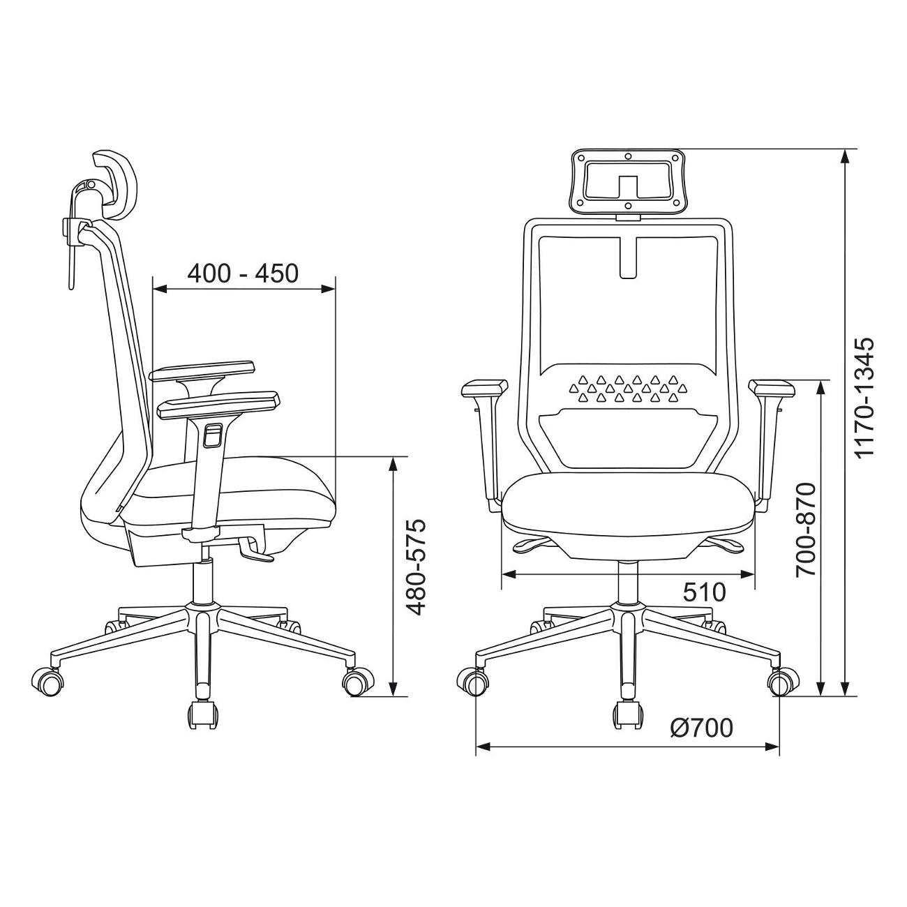 Кресло бюрократ mc w611n