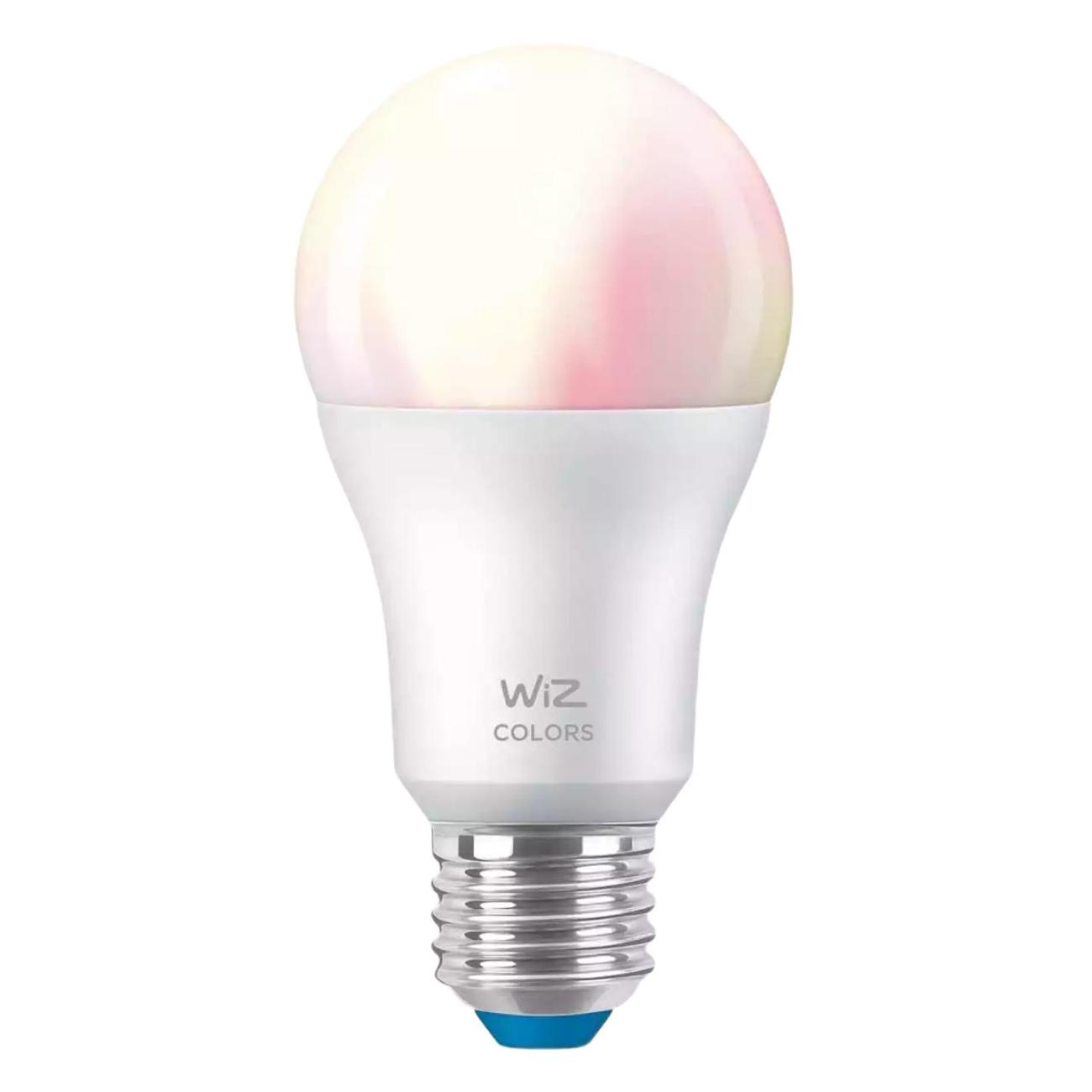 Купить Умная лампочка WiZ Wi-Fi BLE 60W A60, E27 RGB (929002383602) в  каталоге интернет магазина М.Видео по выгодной цене с доставкой, отзывы,  фотографии - Москва