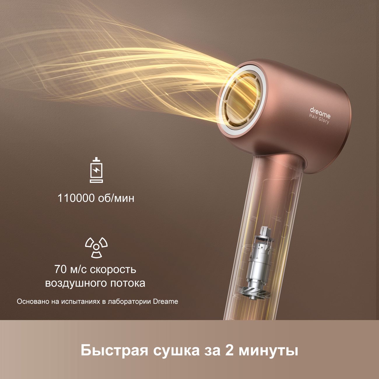 Фен Dreame Hair Glory AHD6A-RS Rose gold