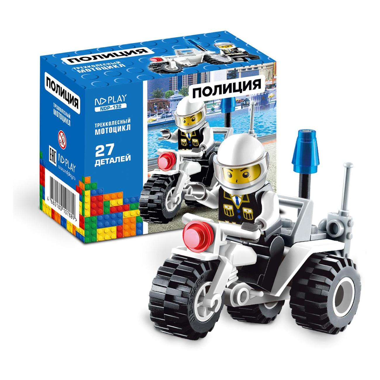 Изображение товара Конструктор ND Play Трехколесный мотоцикл NDP-132
