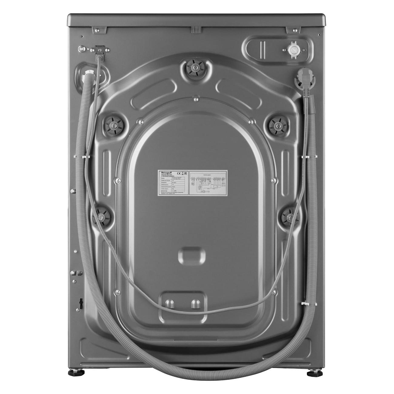 Wm 998. Cтиральная машина с инвертором и паром Weissgauff WM 998 Full Touch DC Inverter Steam Silver