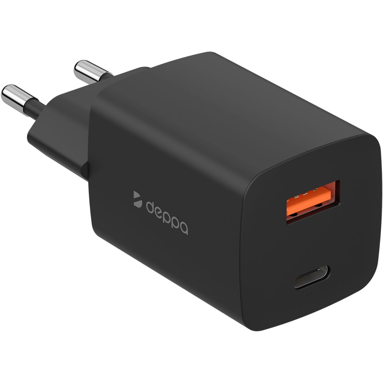 Купить Сетевое зарядное устройство Deppa USB A+USB-C 45W GaN черный (11436)  в каталоге интернет магазина М.Видео по выгодной цене с доставкой, отзывы,  фотографии - Москва