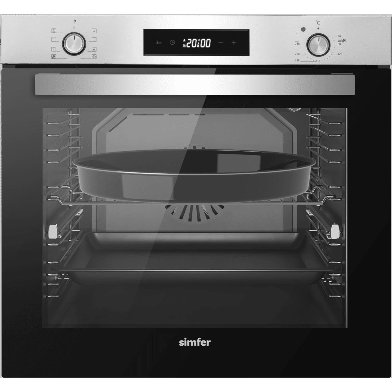 Изображение товара Электрический духовой шкаф Simfer B6EM69070 серый