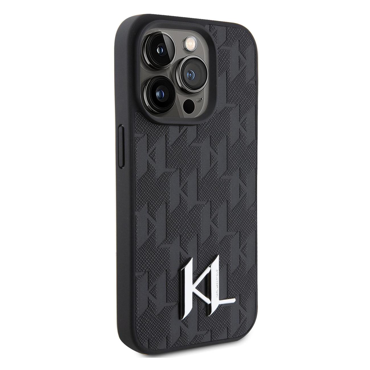 Купить Чехол Karl Lagerfeld на iPhone 15 Pro PU Saffiano Monogram Black в  каталоге интернет магазина М.Видео по выгодной цене с доставкой, отзывы,  фотографии - Москва