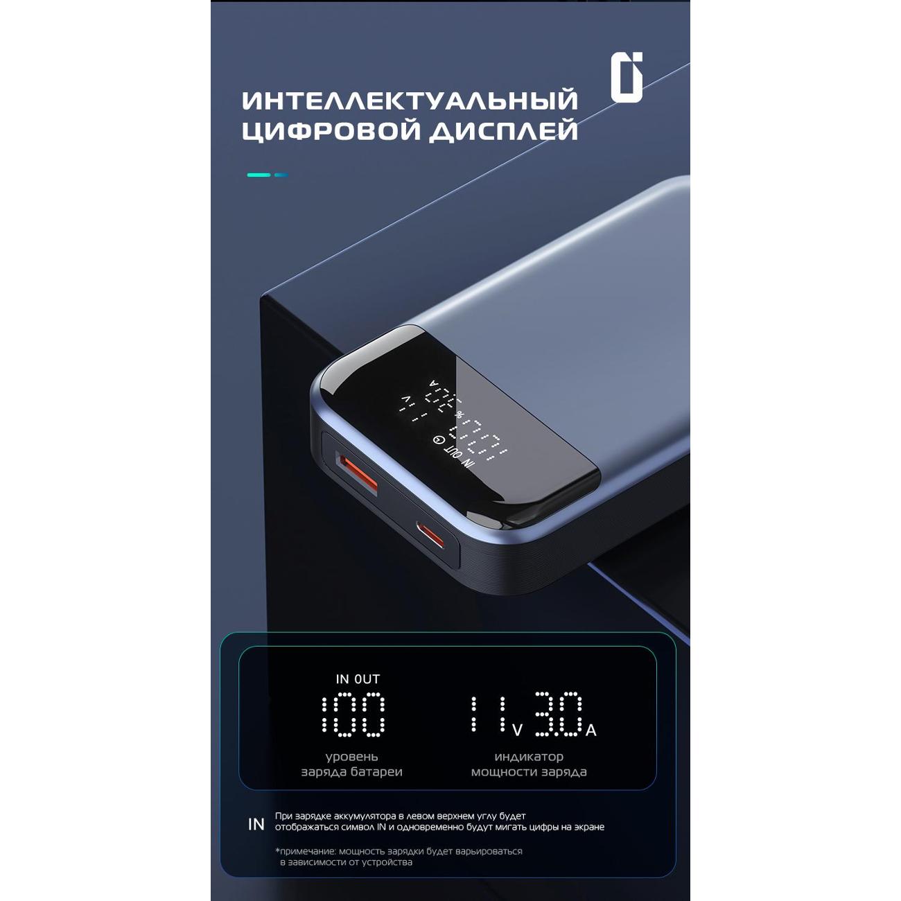 Купить Внешний аккумулятор Project Zero 10000mAh EXB-1 PPS 33W Blue  (PZ-EXB-1-33W-BL) в каталоге интернет магазина М.Видео по выгодной цене с  доставкой, отзывы, фотографии - Москва