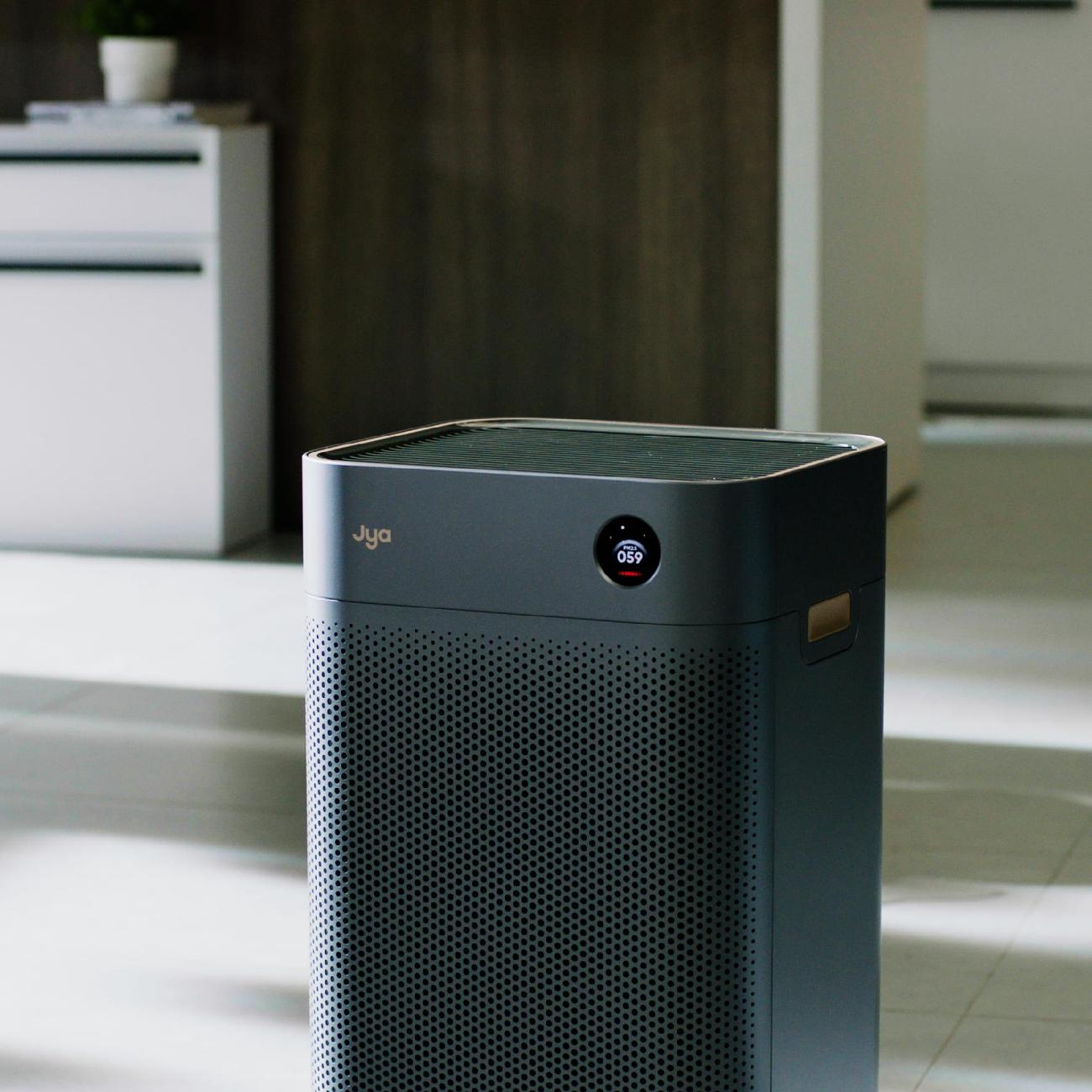 Купить Умный воздухоочиститель Smartmi Jya Fjord Air Purifier Dark Gray  (JYKQJHQ01) в каталоге интернет магазина М.Видео по выгодной цене с  доставкой, отзывы, фотографии - Москва