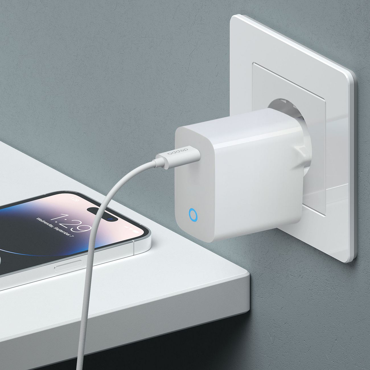 Купить Сетевое зарядное устройство Deppa USB Type-C 20Вт + дата-кабель  USB-C-Lightning MFI белый (11425) в каталоге интернет магазина М.Видео по  выгодной цене с доставкой, отзывы, фотографии - Москва