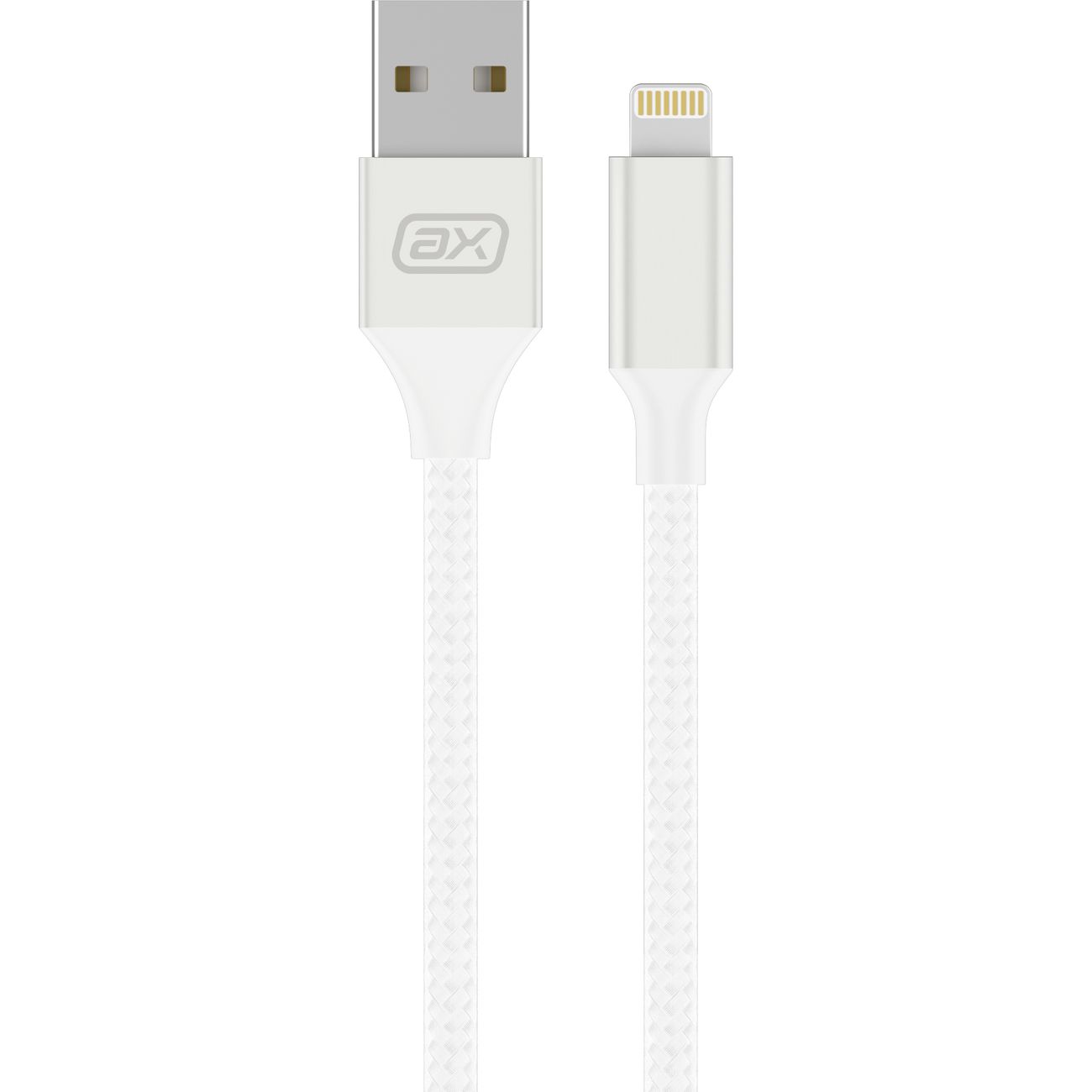 Дата-кабель Axxa USB-Lightning 1м белый (7263)