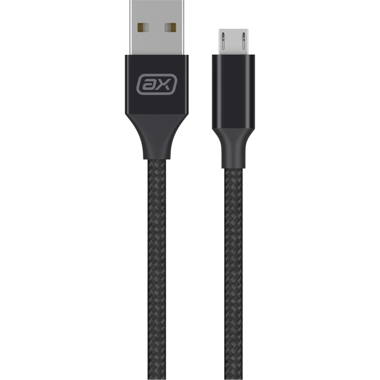 Дата-кабель Axxa USB-micro USB 1м черный (7261)