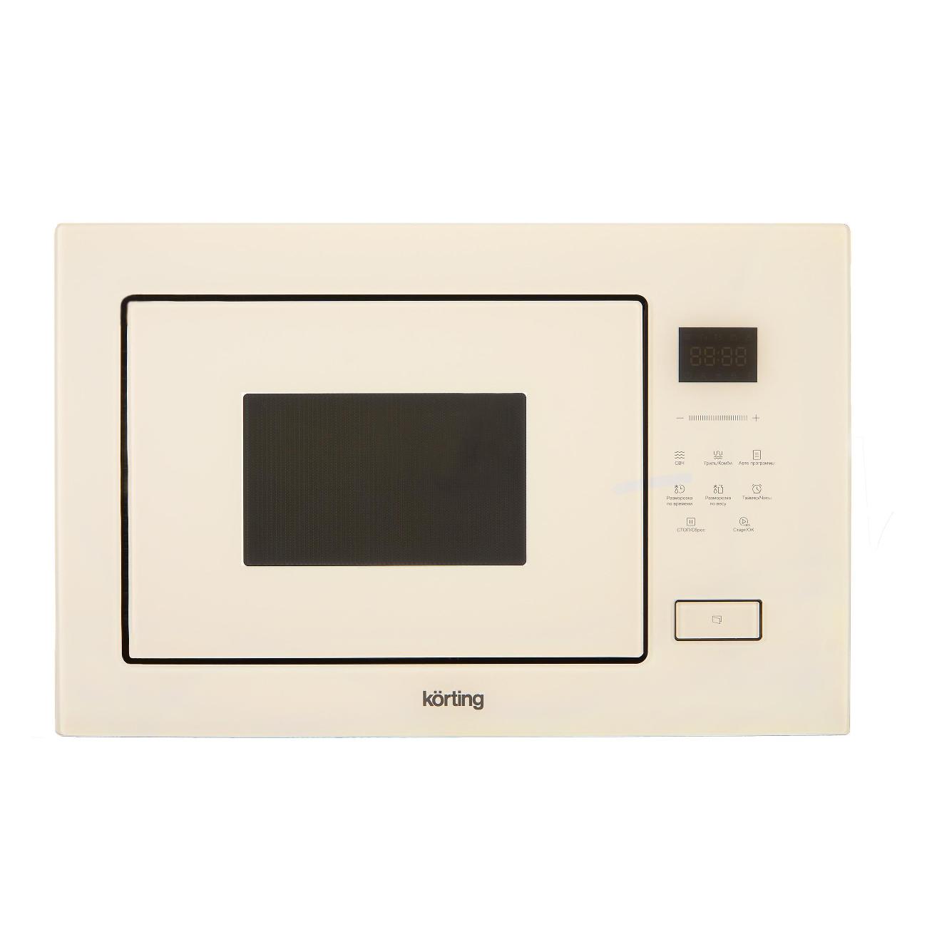 Изображение товара Встраиваемая микроволновая печь Korting KMI 827 GB бежевая