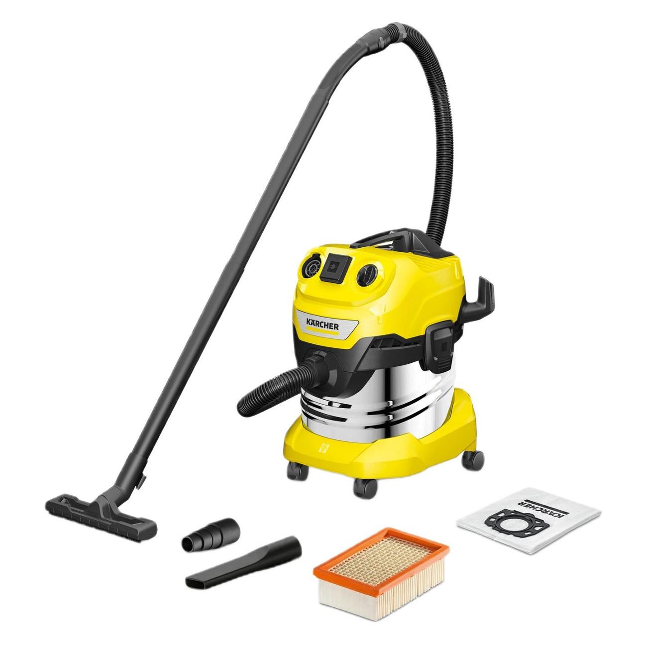 Купить Пылесос строительный Karcher WD 4 P S V-20/5/22 в каталоге интернет  магазина М.Видео по выгодной цене с доставкой, отзывы, фотографии - Москва