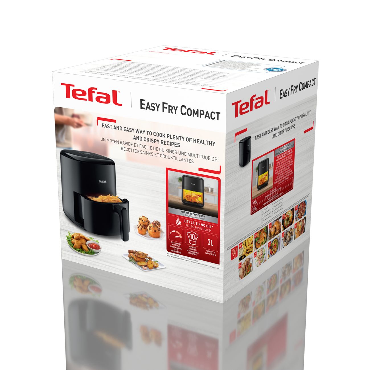 Купить Аэрогриль Tefal Easy Fry Compact EY145810 в каталоге интернет  магазина М.Видео по выгодной цене с доставкой, отзывы, фотографии - Москва