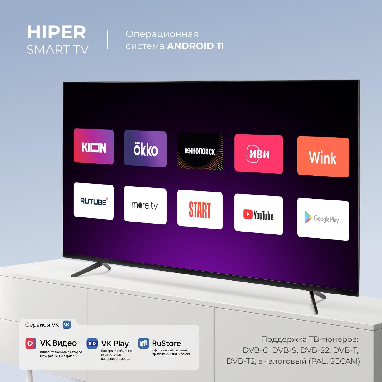 Купить Телевизор HIPER SmartTV 65