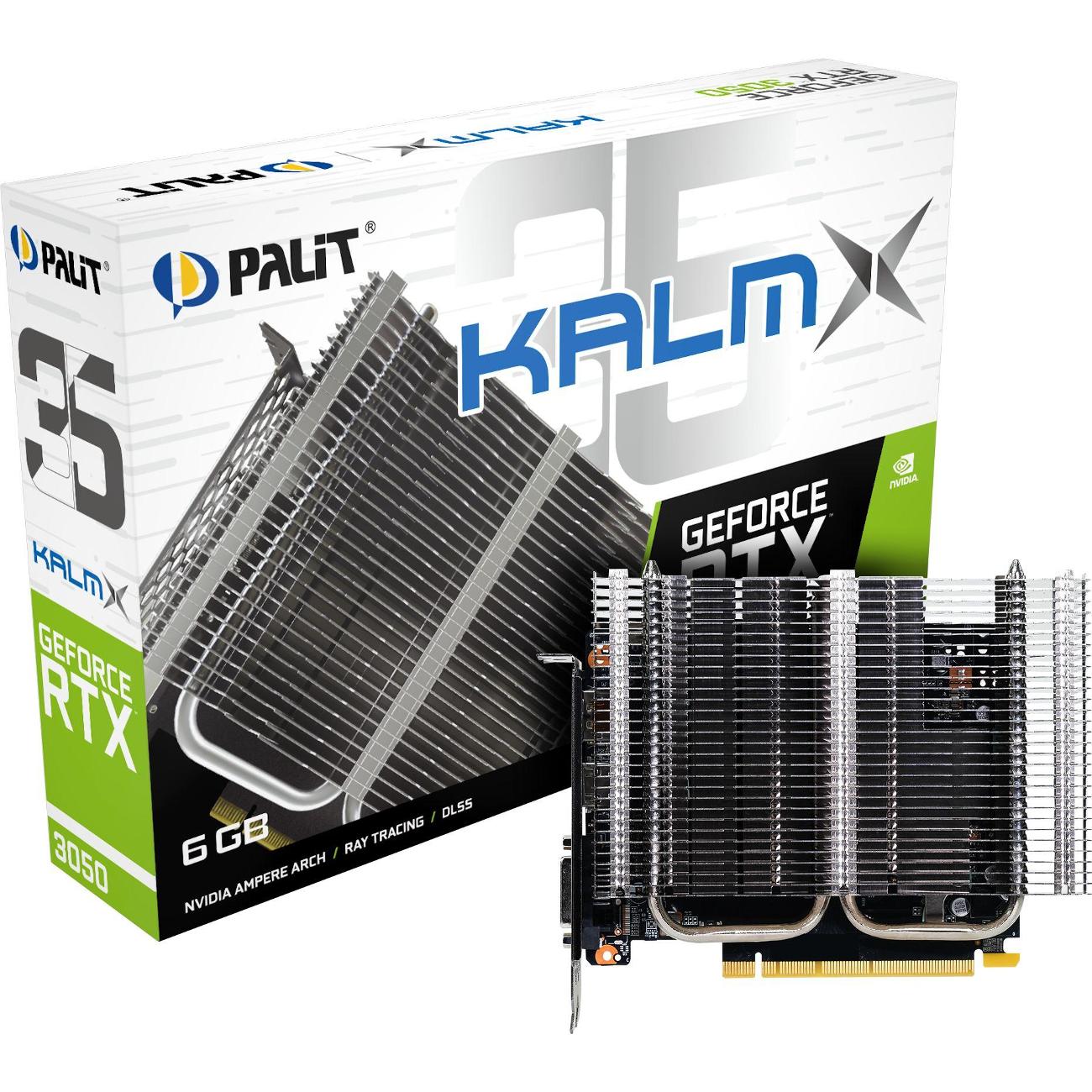 Видеокарта Palit NVIDIA GeForce RTX 3050 KalmX 6GB