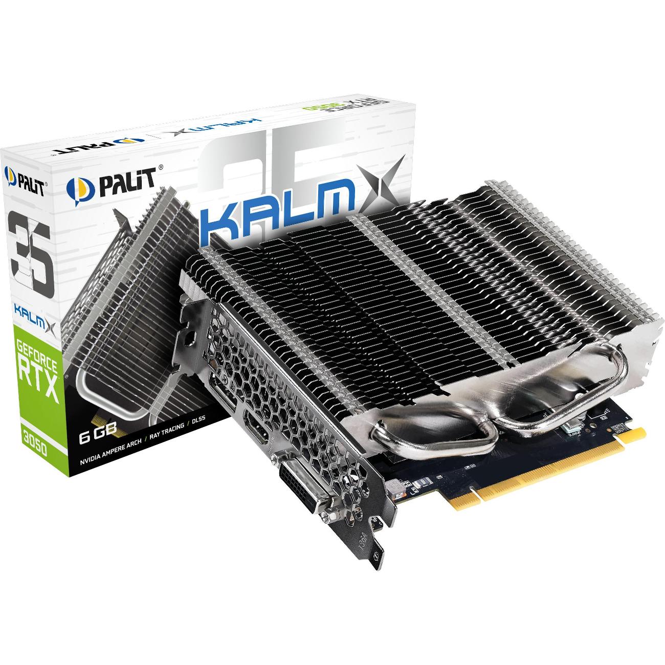 Видеокарта Palit NVIDIA GeForce RTX 3050 KalmX 6GB