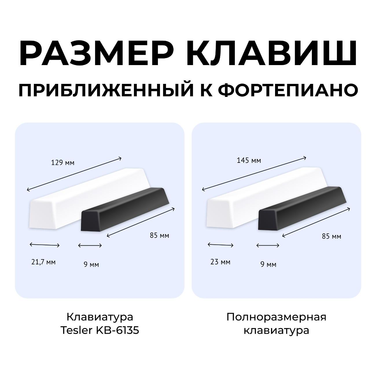 Купить Синтезатор Tesler KB-6135 Black в каталоге интернет магазина М.Видео  по выгодной цене с доставкой, отзывы, фотографии - Москва