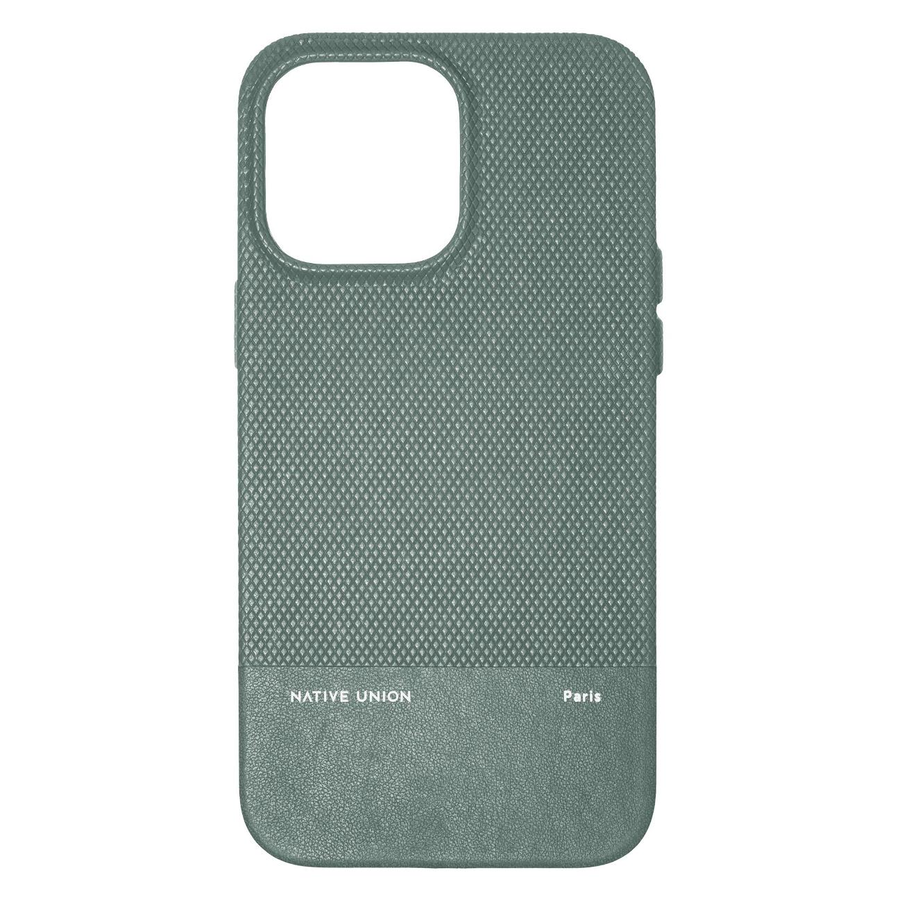 Изображение товара Чехол для смартфона, телефона Native Union для iPhone 15 Pro Max, зеленый Изображение товара Чехол для смартфона, телефона Native Union для iPhone 15 Pro Max, зеленый