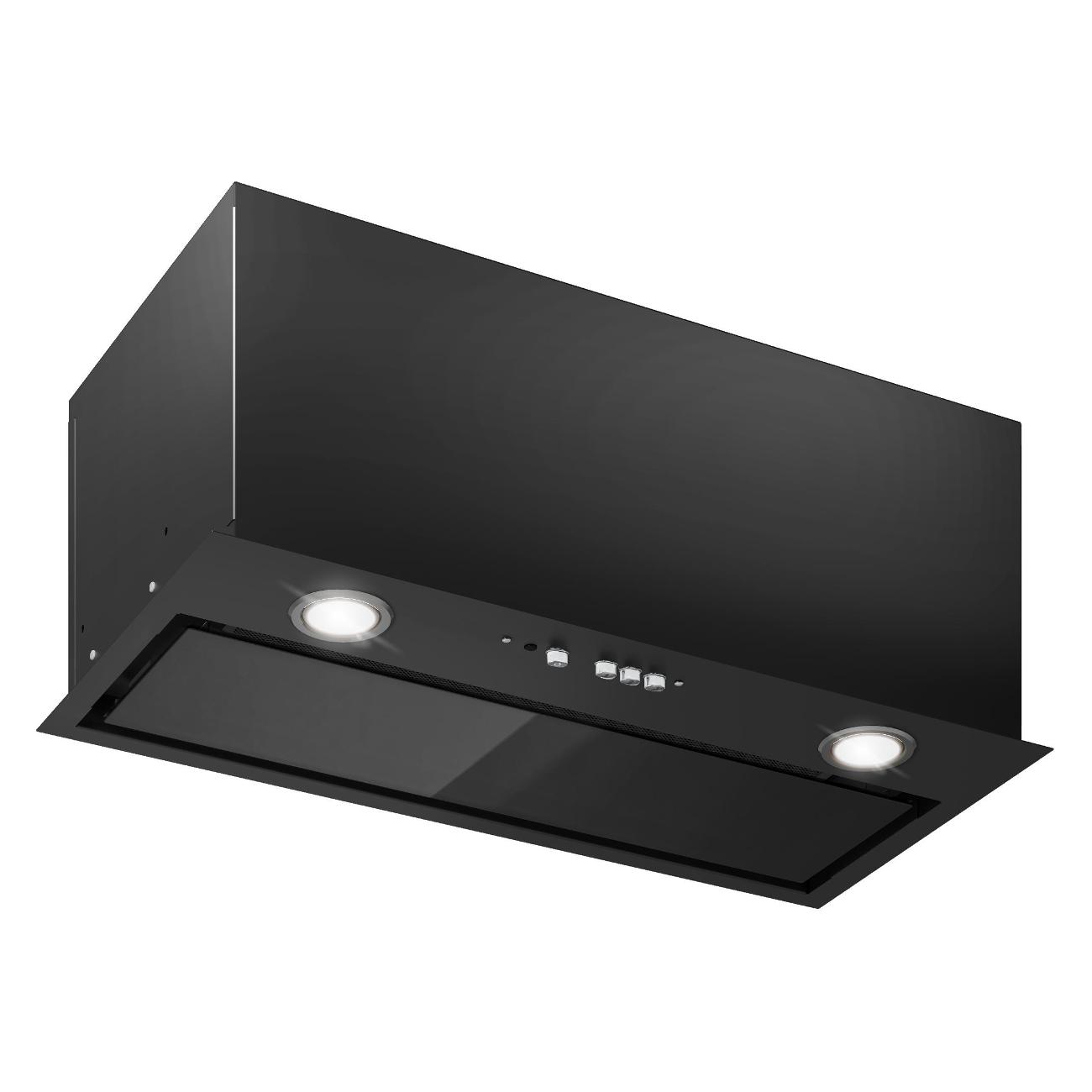 Изображение товара Вытяжка полностью встраиваемая Elikor Cube 60П-650 черный/стекло черное черная