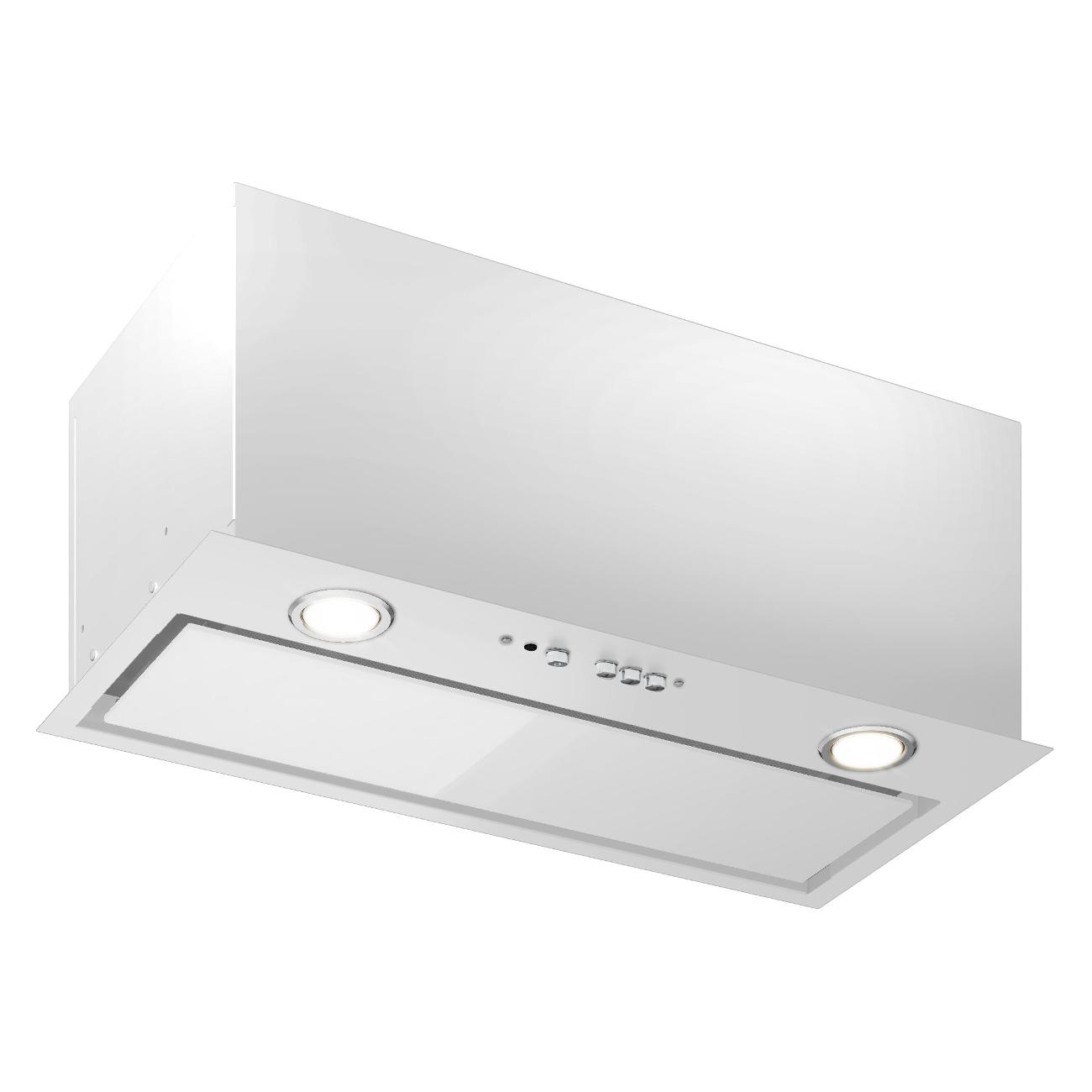 Изображение товара Вытяжка полностью встраиваемая Elikor Cube 60П-650 белый/стекло белое белая