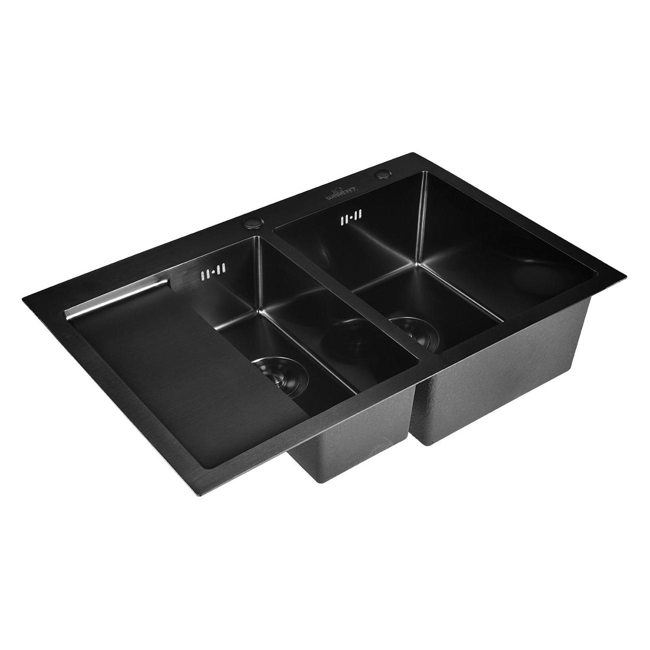 Изображение товара Мойка кухонная Wisent WS37851B-SR/WS-02-2B