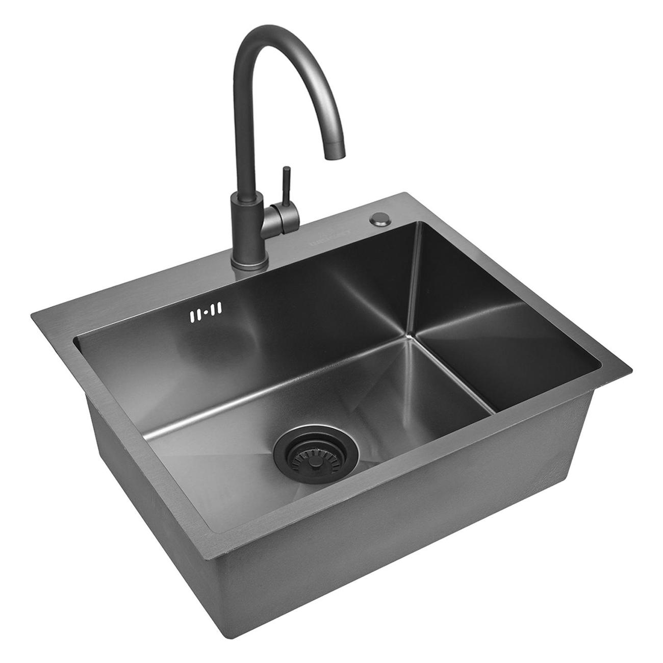 Изображение товара Мойка кухонная Wisent WS35848B/WGER019B/W4998-3-U