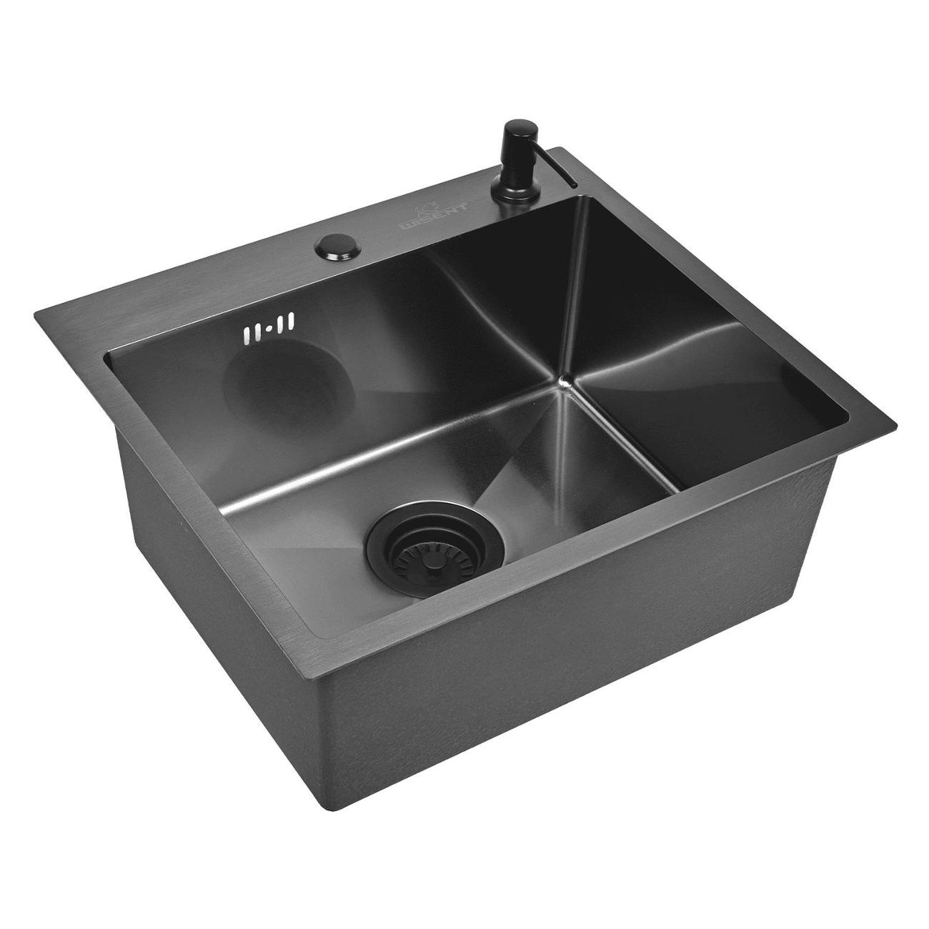 Изображение товара Мойка кухонная Wisent WS35044B/WGER019B/W405B Изображение товара Мойка кухонная Wisent WS35044B/WGER019B/W405B