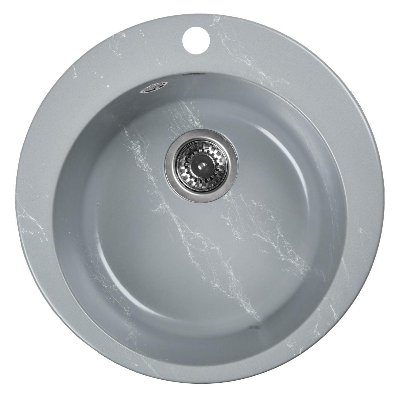 Изображение товара Мойка кухонная Wisent WA04-17 Gr/Wh