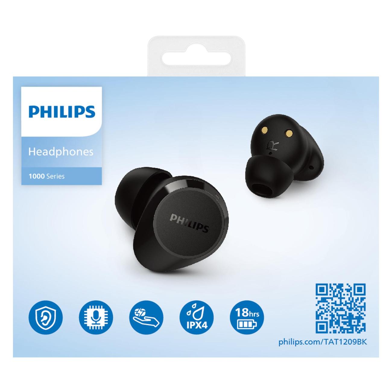 True Wireless Philips TAT1209BK 00