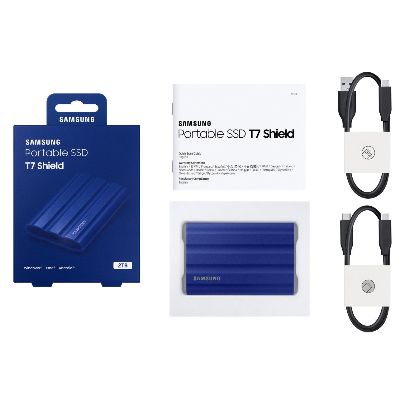 Samsung portable ssd t9 2tb какие подключения Внешний диск SSD Samsung T7 Shield 2TB (MU-PE2T0R/WW) - отзывы покупателей и вла