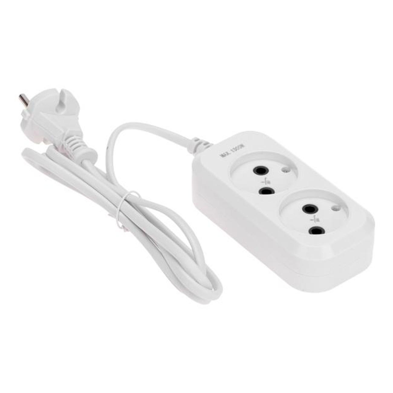 Изображение товара Удлинитель Proconnect 2 гнезда 1.5 м 1300 Вт б/з (13-4200)