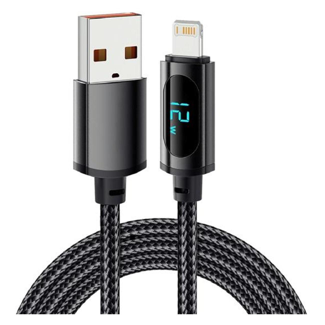 Изображение товара Кабель Rexant 1м Quick Charge c LED дисплеем (18-7062)