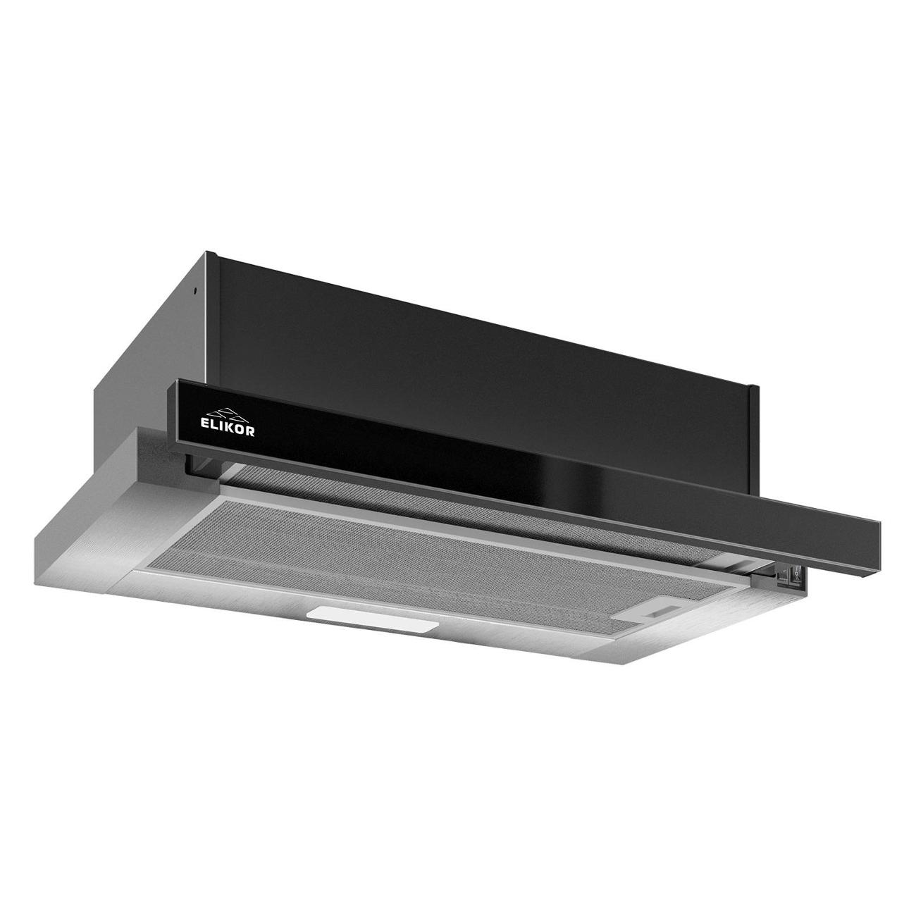 Изображение товара Вытяжка встраиваемая в шкаф Elikor Интегра стекло 50 Inox/Dark стекло