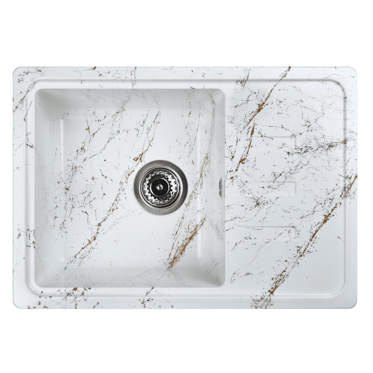 Изображение товара Мойка кухонная Wisent WB15-13 Wh/Gl