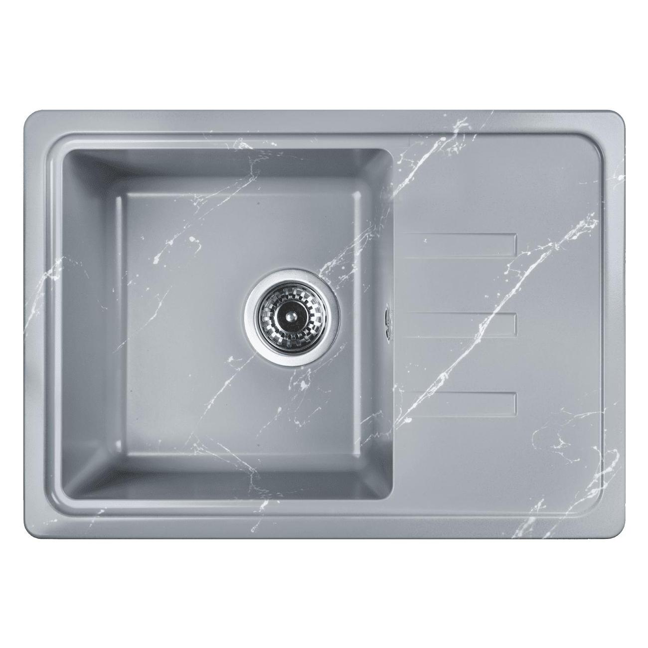 Изображение товара Мойка кухонная Wisent WB15-17 Gr/Wh