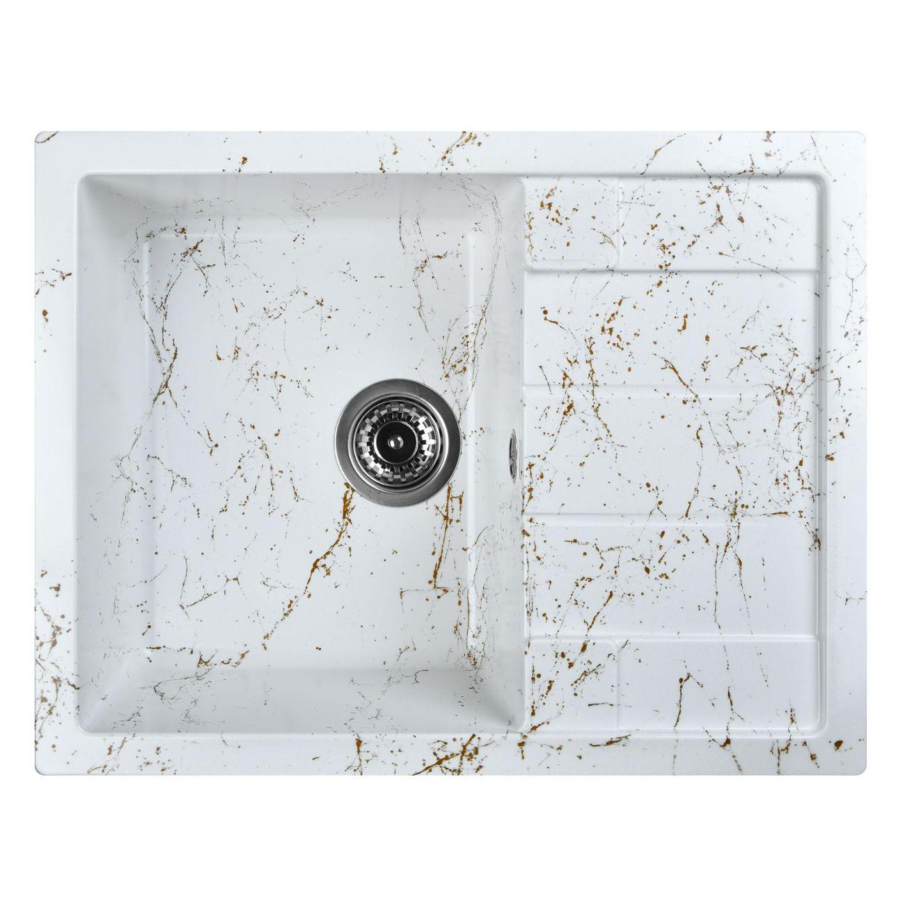 Изображение товара Мойка кухонная Wisent WB22-13 Wh/Gl