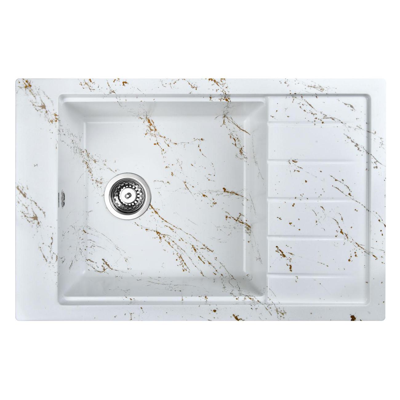 Изображение товара Мойка кухонная Wisent WB28-13 Wh/Gl