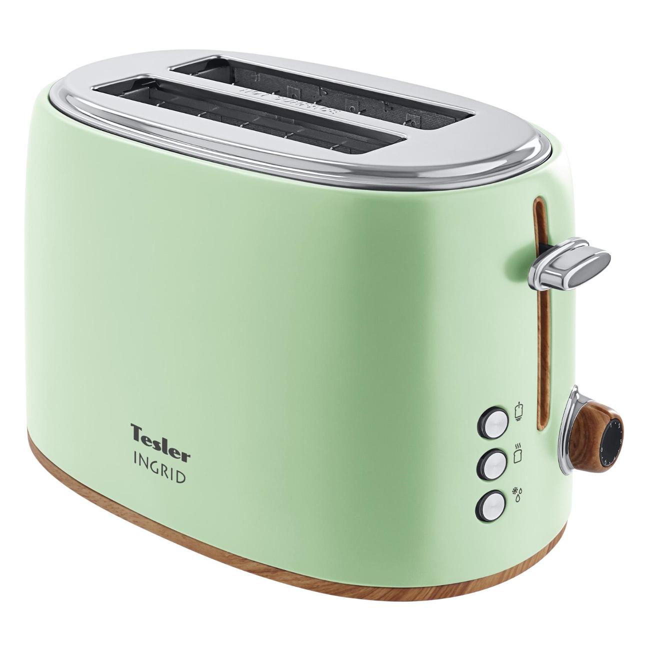 Изображение товара Тостер Tesler TT-240 зеленый зеленый