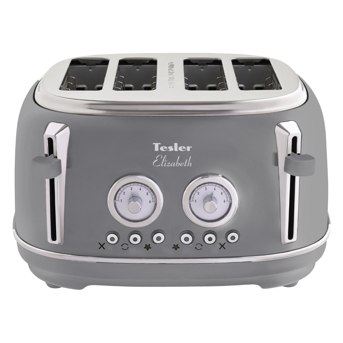 Изображение товара Тостер Tesler TT-445 серый серый