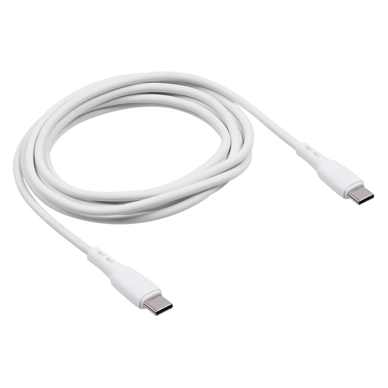 Изображение товара Кабель USB Type-C Carmega TypeC-TypeC 2.0m white (CAR-C-CC2M-WH)