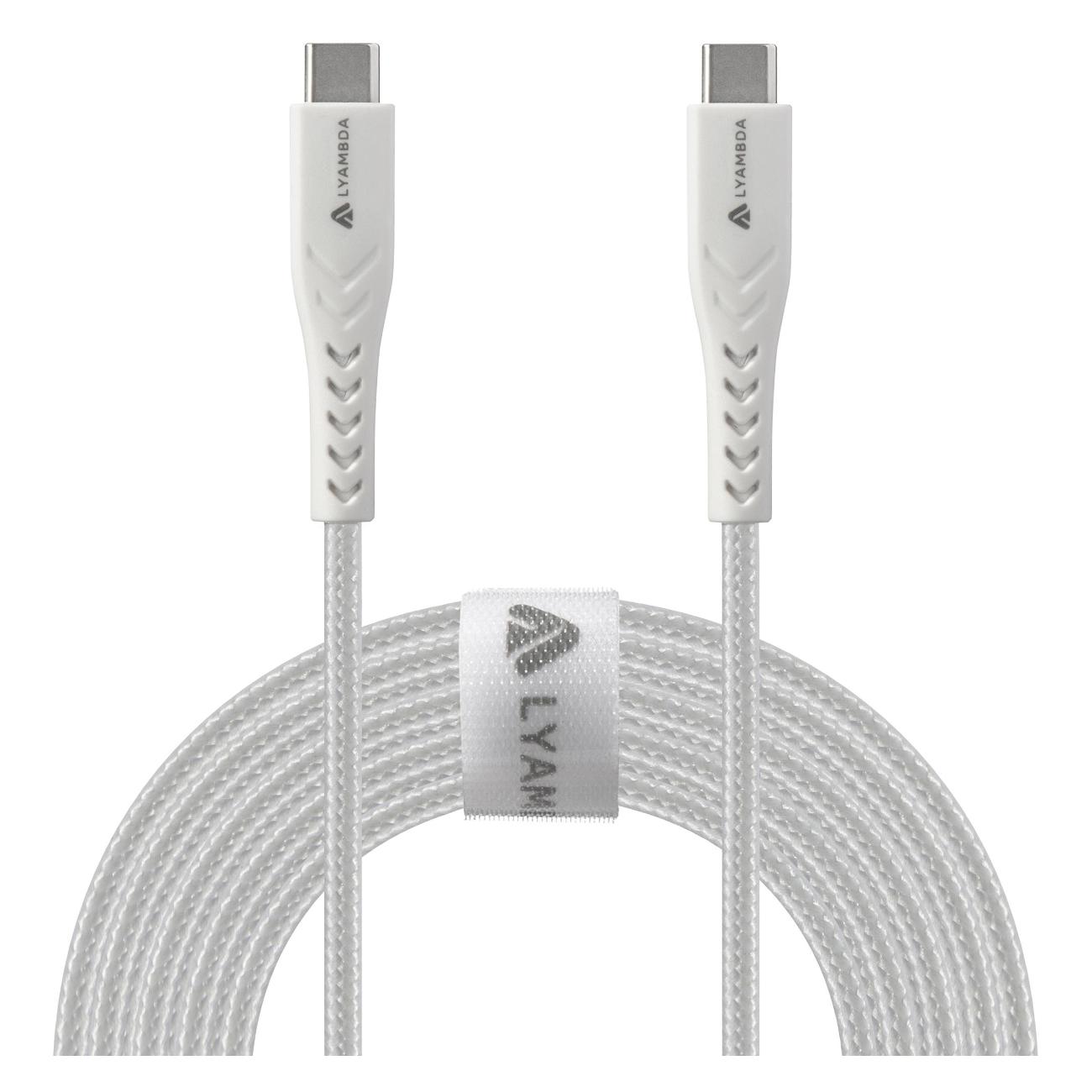 Изображение товара Кабель USB Type-C LYAMBDA LCC25 белый