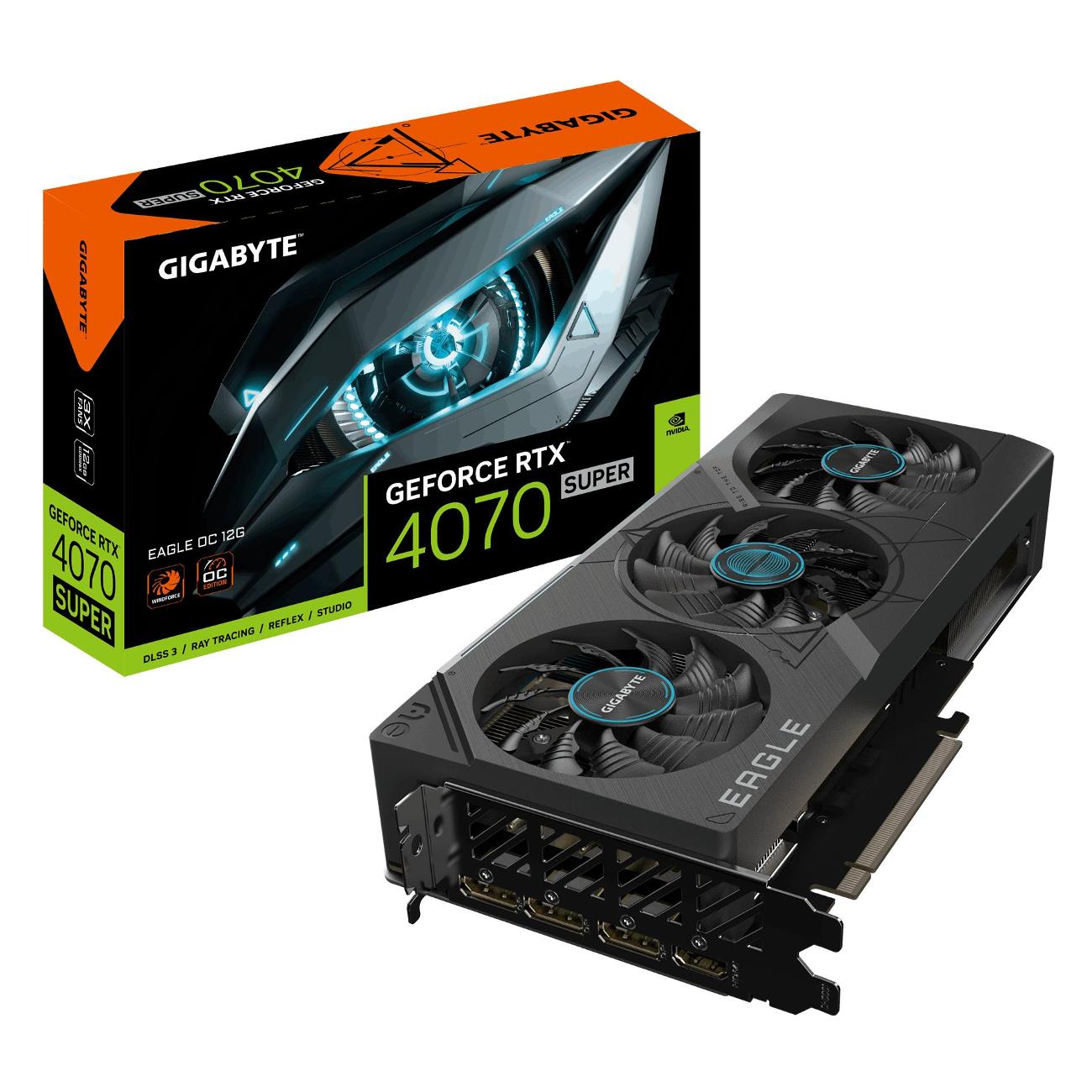 Видеокарта gigabyte geforce rtx 4070 super eagle