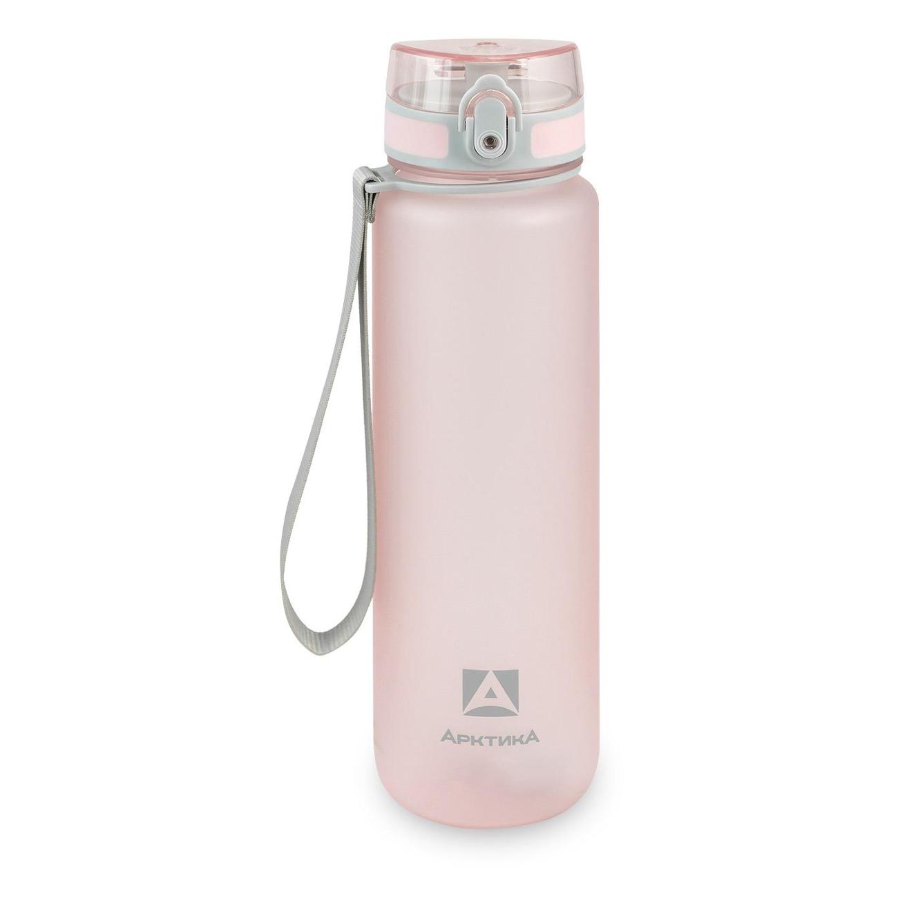 Изображение товара Бутылка для воды Арктика 720-1000 с ситечком розовая матовая