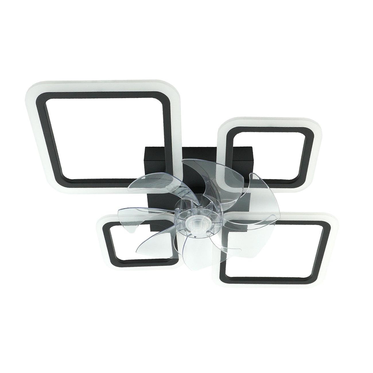 Изображение товара Люстра Estares FAN OVAL 70W+18W-BLACK