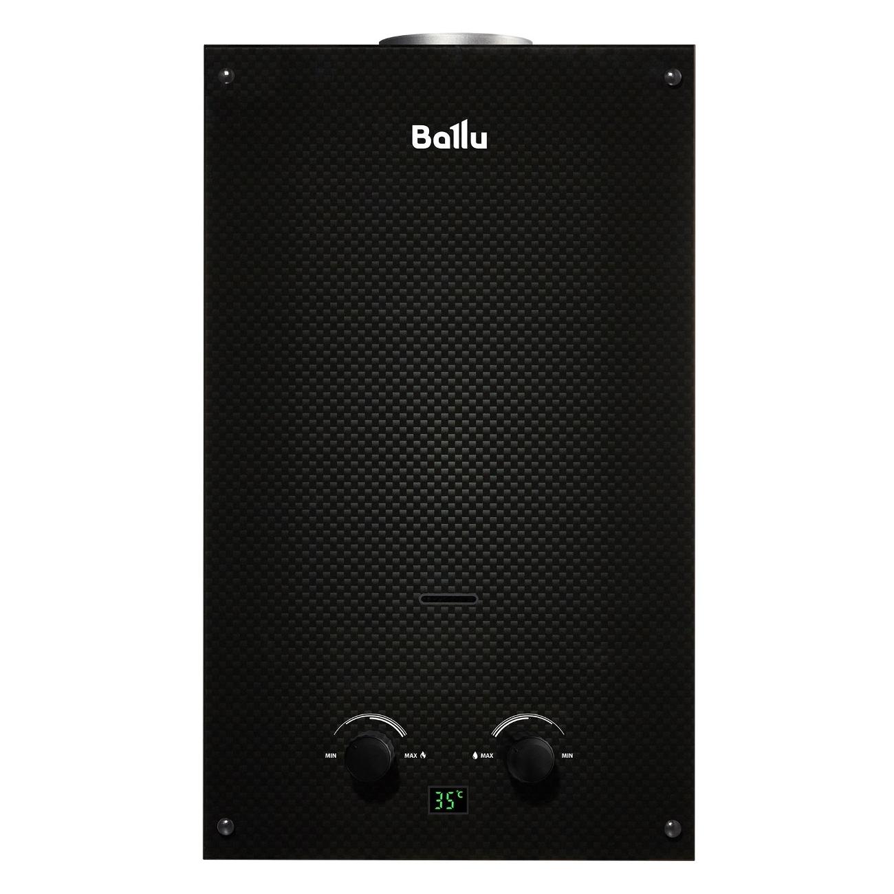 Изображение товара Газовая колонка Ballu GWH 10 Fiery Glass карбон