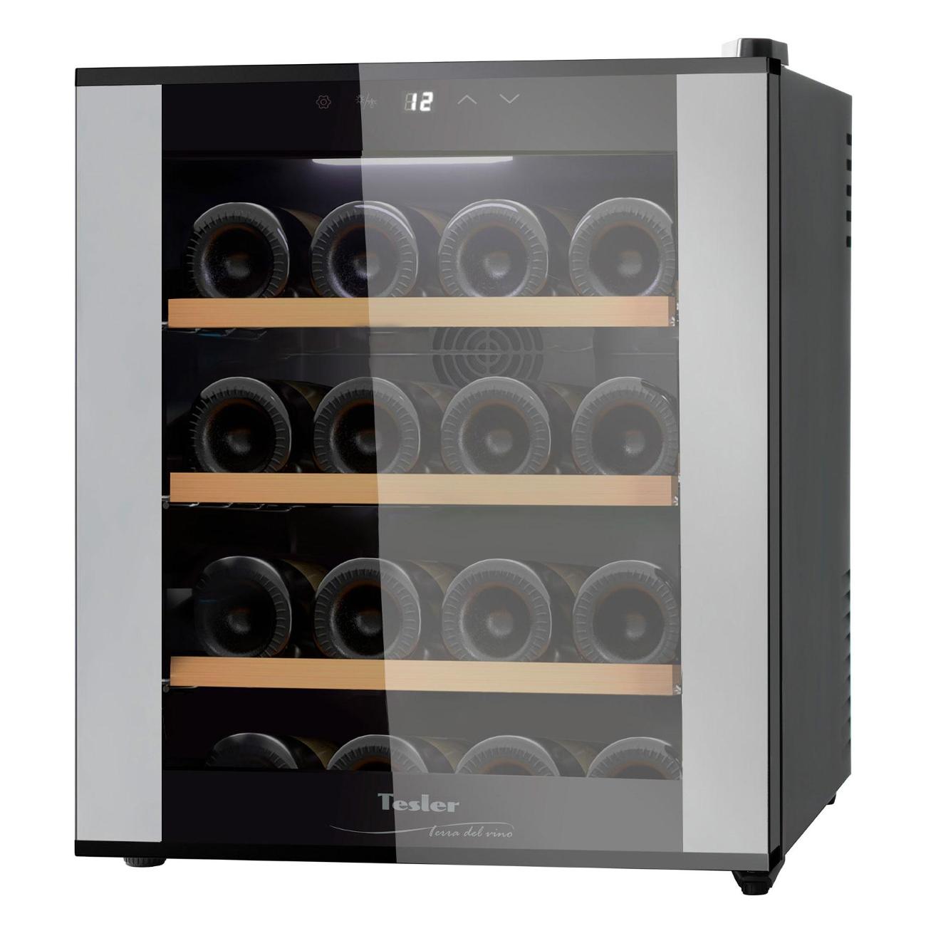 Изображение товара Винный шкаф Tesler WCV-160 серебристый