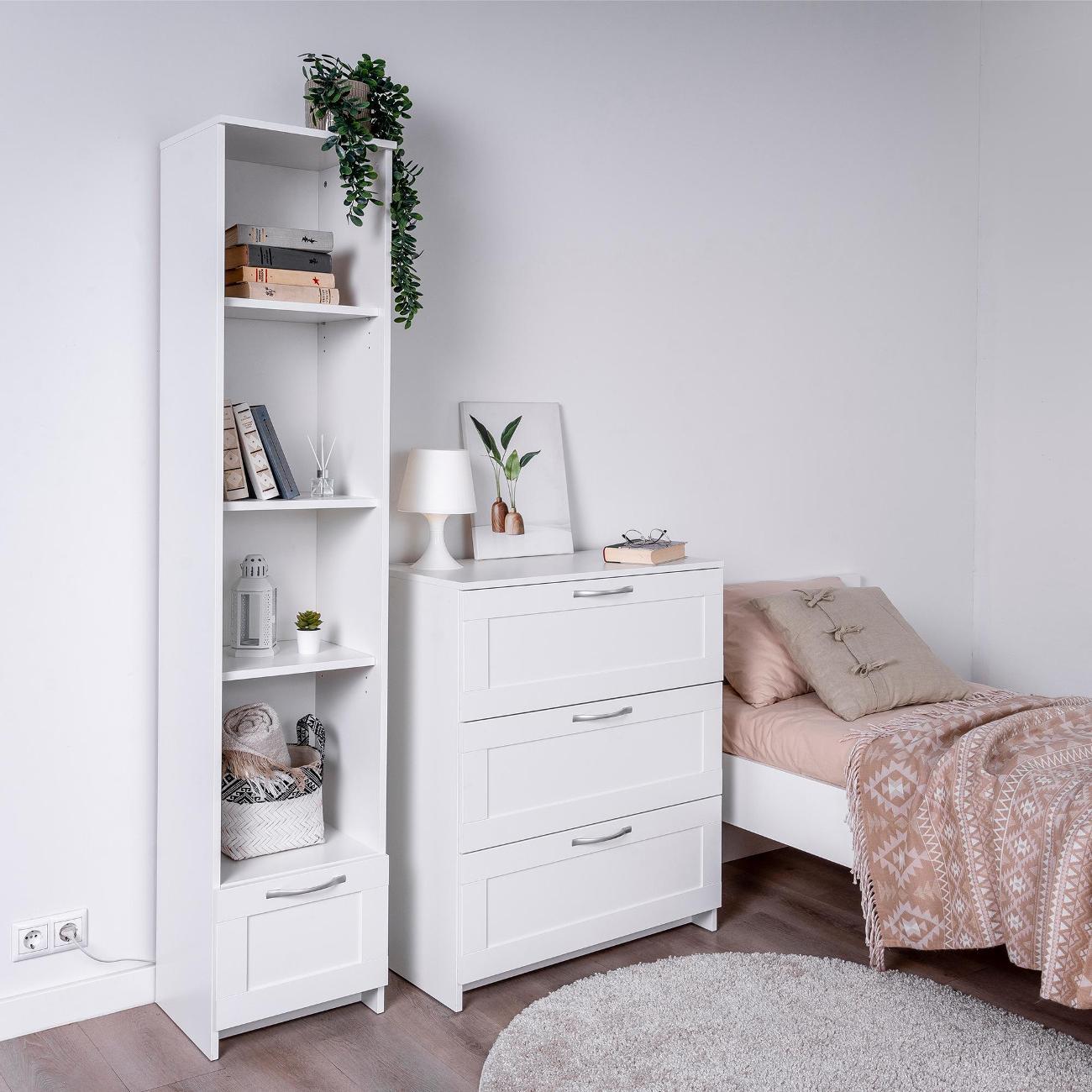 Изображение товара Стеллаж Гуд Лакк Сириус 1 ящик 39х190 см белый