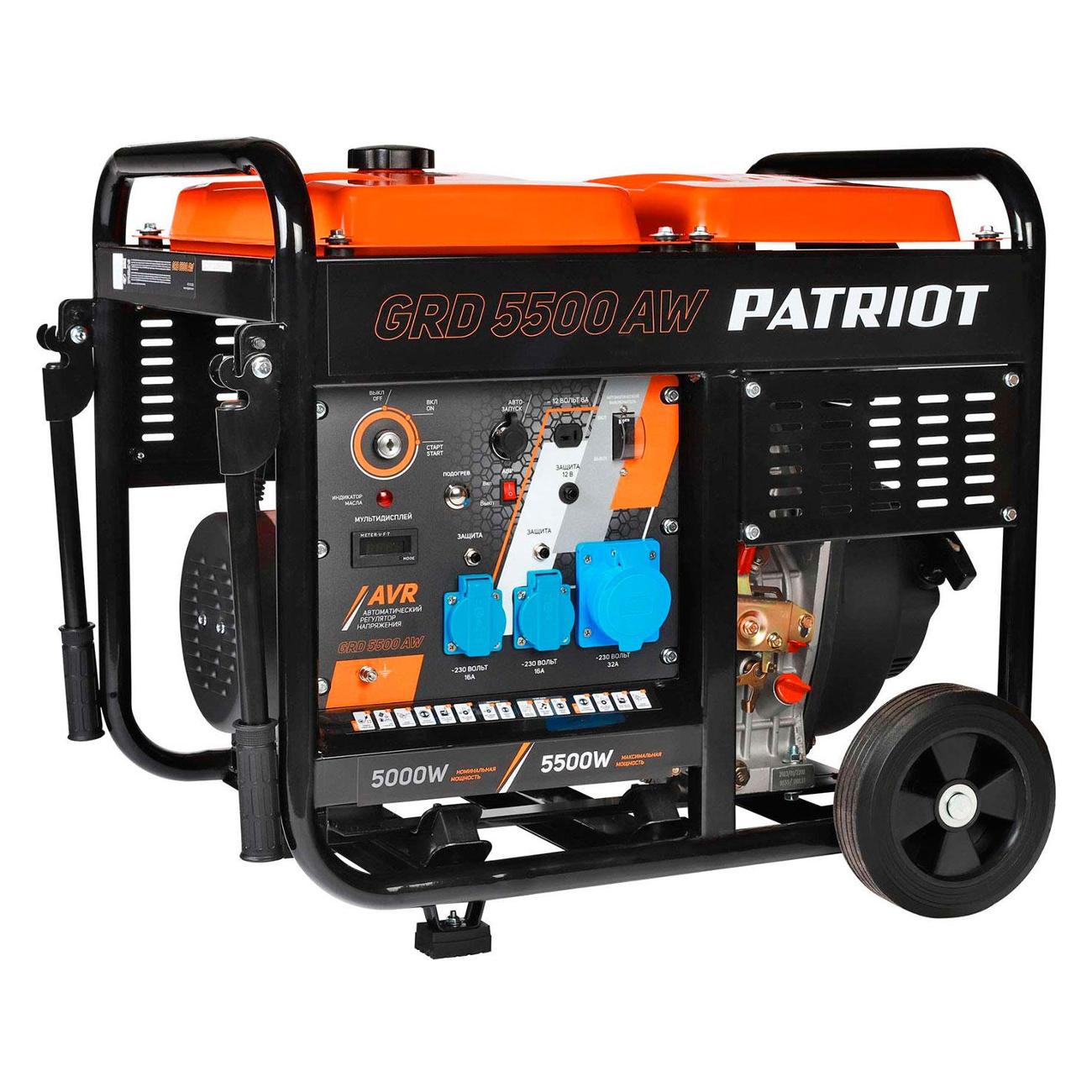 Изображение товара Генератор инверторный Patriot GRD 5500 AW