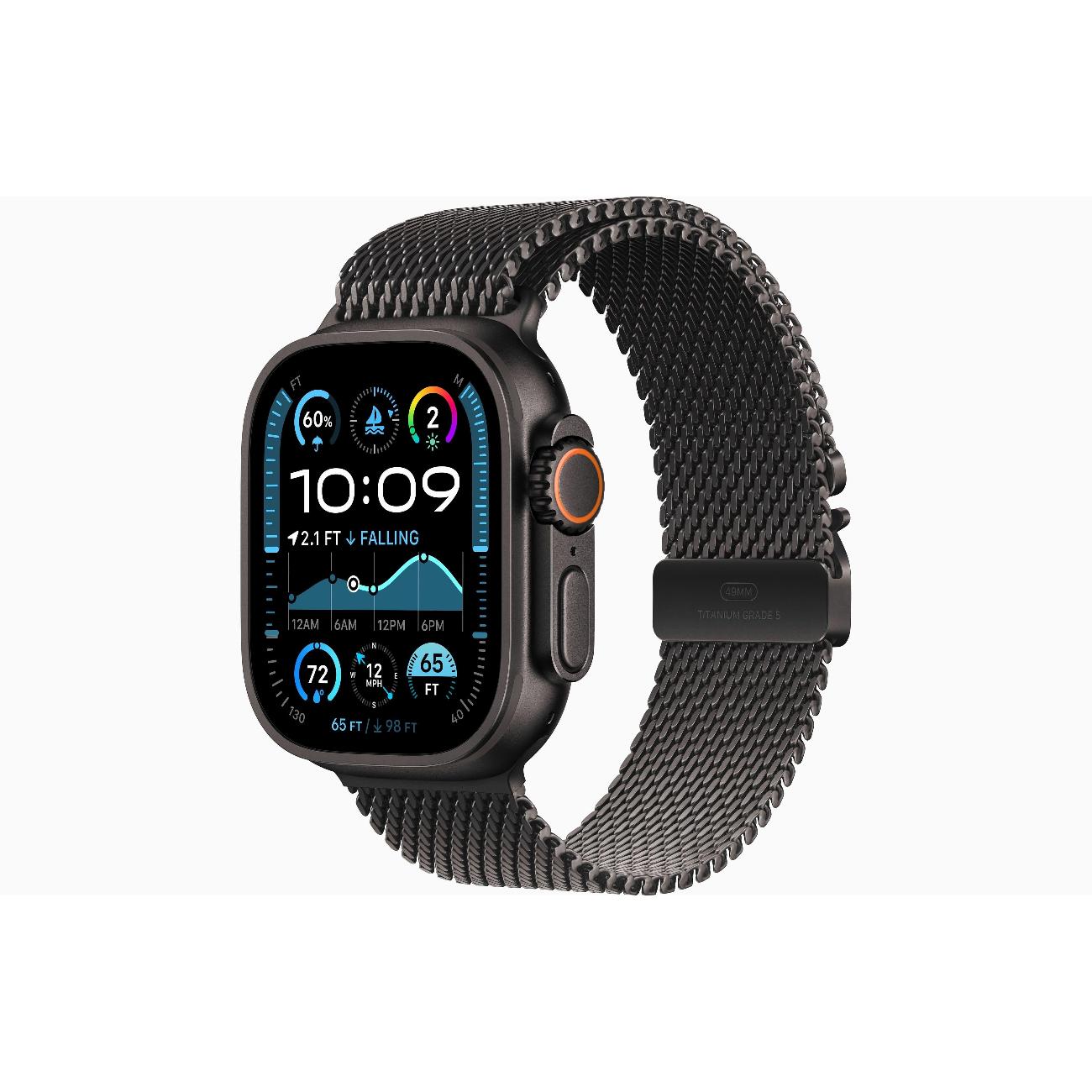 Apple Watch Ultra 2 Black Titanium Milanese Loop