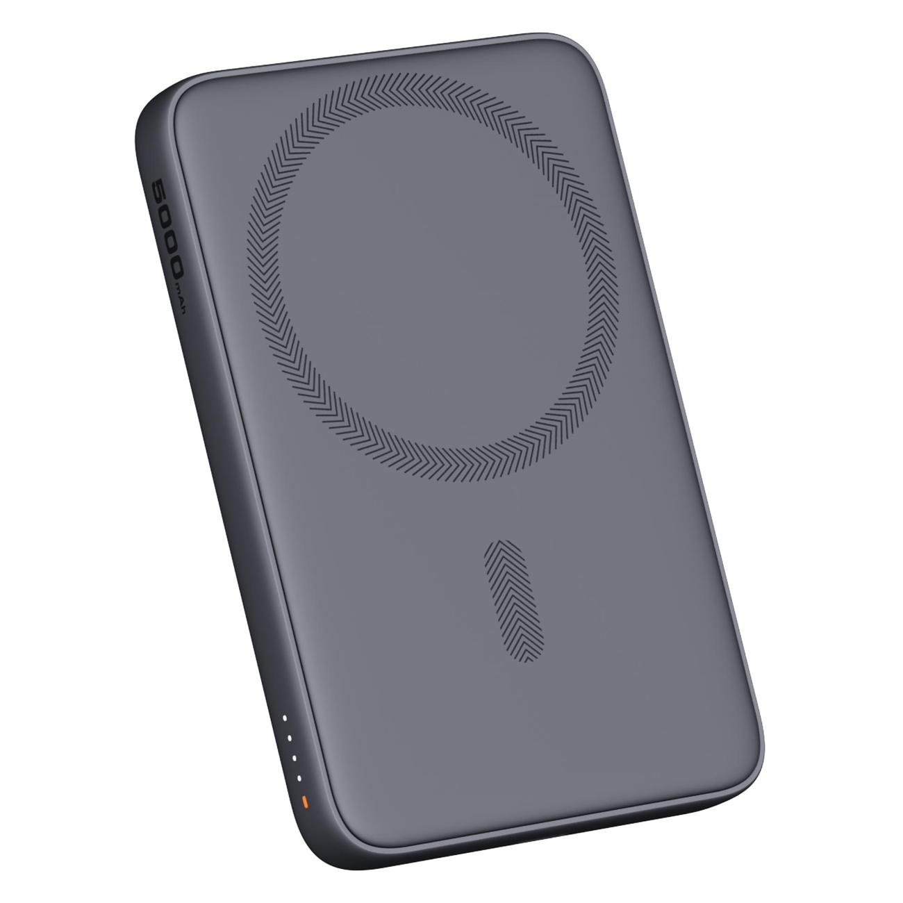 Изображение товара Внешний аккумулятор Aukey Magnetic 5000mah Qi 20W черный