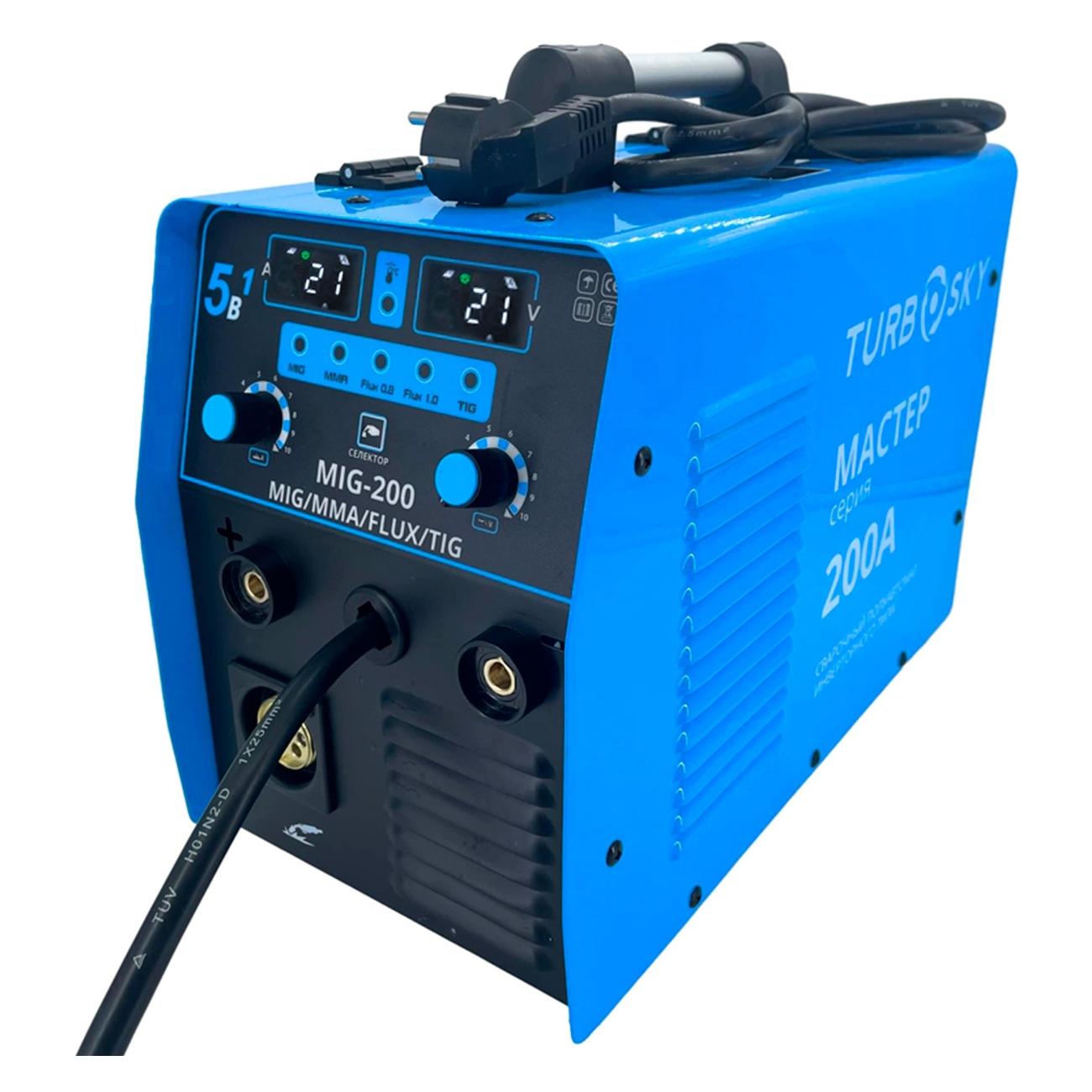 Изображение товара Сварочный аппарат TurboSky MIG-200А Мастер
